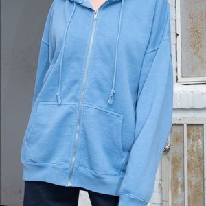 Brandy Christy Hoodie in baby blue🦋